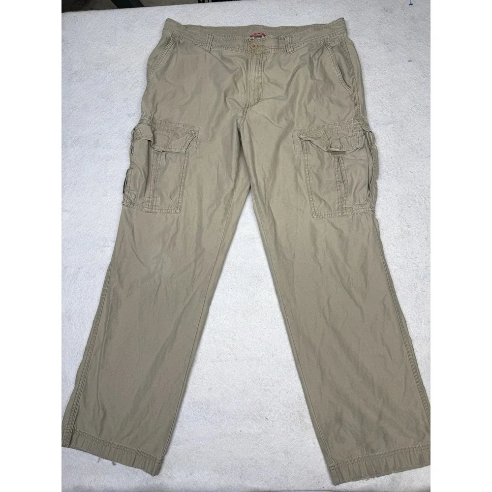 The North‎ Face Men's Tan Cargo Hiking Pants Size 40 Long 100% Cotton